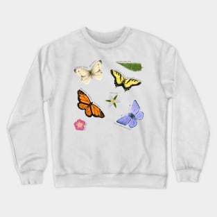 Butterflies and Blooms Crewneck Sweatshirt